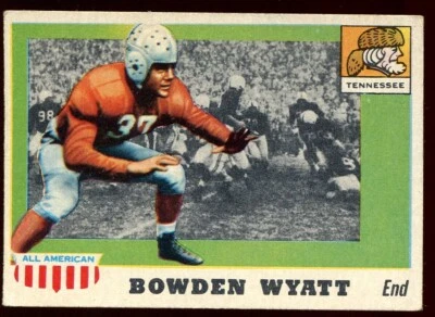 1955 TOPPS ALL-AMERICAN BOWDEN WYATT#77 TENNESSEE VOLS SD A - Image 1 of 2