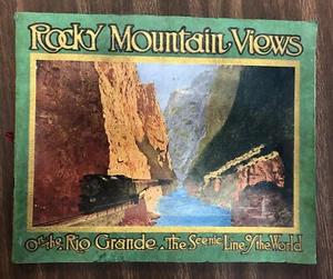 Libro de viajes escénico con vistas a las montañas rocosas del Río Grande 23 ilustraciones a color - Imagen 1 de 9