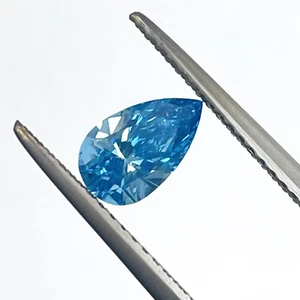 GIA Certified Natural Diamond Pear Cut 0.70 Ct Blue Color For Jewlery Ring - Picture 1 of 9