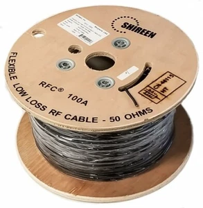 Rodillo de cable RFC100A Cinta100 LMR-100A LMR100A Shireen Times 1000 ft - Imagen 1 de 1