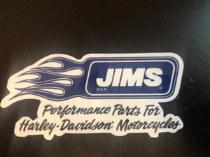 JIMS Performance Parts Original Racing Decal Sticker moto baggers harley chopper - Picture 1 of 1