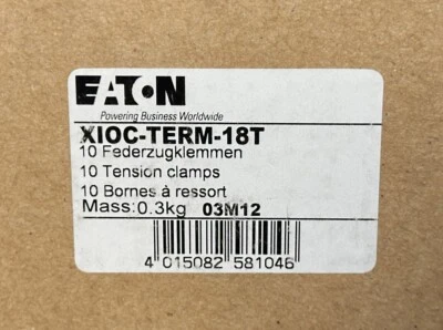 NEW Box of 10 EATON XIOC-TERM-18T Connection terminal for XC100/200, XIOC module - Image 1 of 4