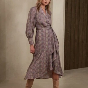 Banana Republic Satin Wrap Maxi Dress - Picture 1 of 13