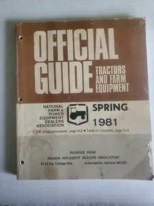 1981 Spring National Farm &Power Equipment Dealers Official Guide Tractors Index - Picture 1 of 6