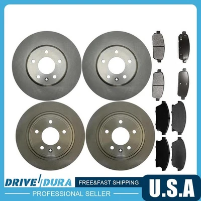Front & Rear Disc Brake Rotors Brake Pads Kit fits Chevrolet Orlando - Image 1 of 4