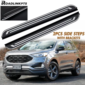 2PCS Fixed Side Steps Fit for Ford Edge 2015-2024 Running Boards Nerf Bars Rails - Picture 1 of 3