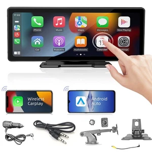 10.26" Zoll Tragbarer Apple CarPlay und Android Auto Wireless Display Autoradio - Bild 1 von 13
