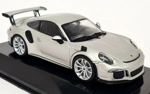 Altaya 1/43 - Porsche 911 GT3 RS 991 Silver Supercar Diecast Scale Model Car - Picture 1 of 4