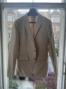 Custom Made Pure Linen Blazer - Never Worn 40R. Perfect For Summer Weddings - Picture 1 of 4