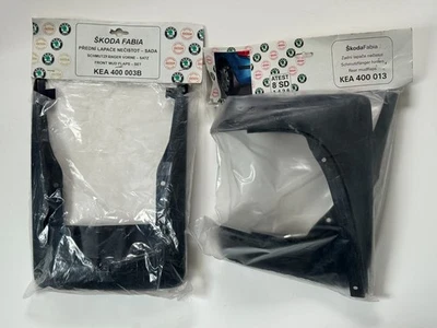 Genuine Skoda Fabia Mk1 Front & Rear Mud Flaps KEA400003B KEA400013 - Image 1 of 4