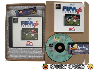 FIFA 96 Soccer PS1  - UK PAL VGC CIB with Black Border Box - Tracked - Picture 1 of 11