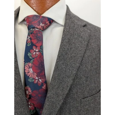 Blazer Paul Fredrick 50R Gris Mezcla Lana Hombre Abrigo Deportivo Negocios Informal Foto 1 de 4