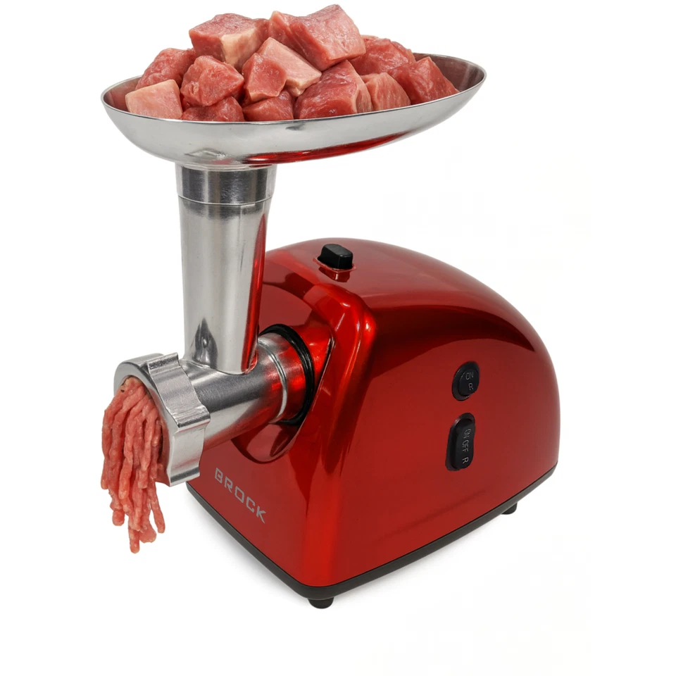 Elektrischer Fleischwolf 1500W, 3 Schneideplatten, Wurstadapter, Kebbe-Aufsatz - Bild 1 von 4