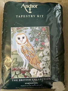 Anchor Tapestry Kit The British Collection BARN OWL KT96K Wool & Canvas 15 x 12” - Picture 1 of 24