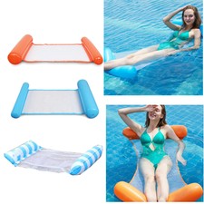 3Pcs Pool Floating Hammocks Buoyancy Inflatable Water Mattress Chair Premium