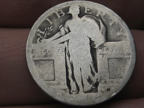 Dateless Silver Standing Liberty Quarter, Type 1 Variety Minted in 1916 and 1917 Cover