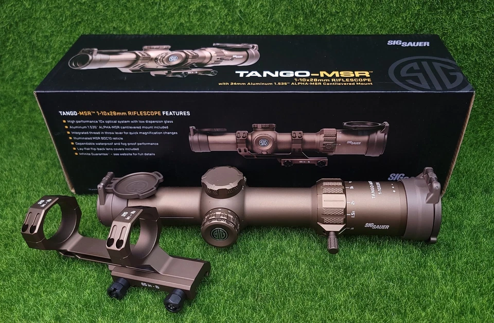 Sig Sauer TANGO-MSR 1-10x28 Illum BDC10 SFP Coyote w/ALPHA-MSR Mount - SOTM11200