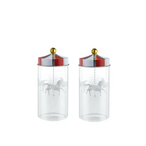 Alessi - Circus Collection MW68S2 Circus Spice Jars 14cl, Set of 2 - Picture 1 of 1