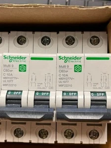 Merlin Gerin Multi-9 M9F22210 Breaker 2P 10 Amp 480Y/277V C60SP *1 breaker only* - Picture 1 of 4