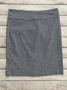 Margaret M Damen bedruckter Bleistift Schlankmacher Rock blau weiß Größe Large - Bild 1 von 6