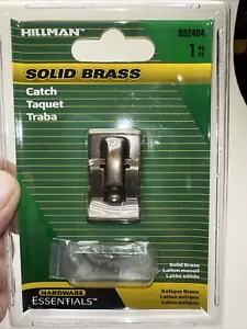 Hillman Solid Brass Catch Part 852404 Antique Brass For Small Projects - Picture 1 of 5