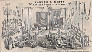 1900 Parker & White Farming Tools & Machines Boston Werbung A11o - Bild 1 von 3