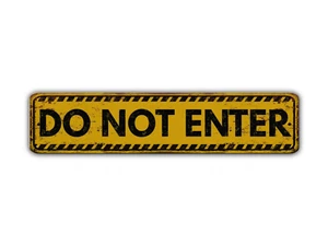 Do Not Enter Street Sign Vintage Style - Picture 1 of 6