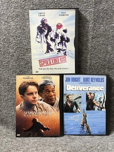 Deliverance - Spies Like Us - The Shawshank Redemption- Dvd Movies Lot Of 3 - Picture 1 of 2