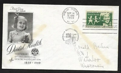 #1135 4c  Dental Health - American Dental Association- ArtCaft FDC - Image 1 of 2