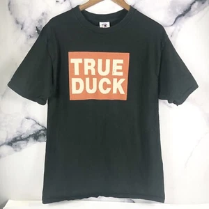 Vintage Duck Head Grafik T-Shirt Gr. XL schwarz True Duck USA Made - Bild 1 von 4
