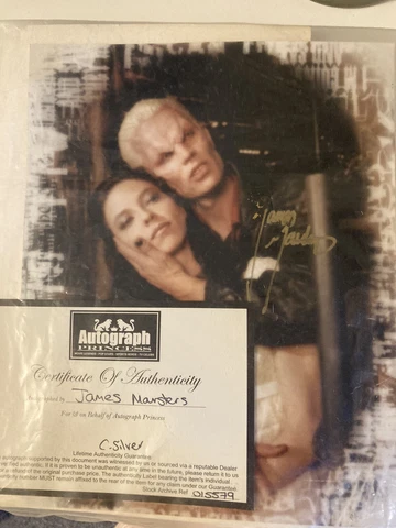 BUFFY THE VAMPIRE SLAYER JAMES MARSTERS SPIKE SIGNED AUTOGRAPH COA Cover