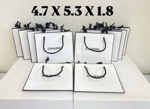 Set of 10 Chanel Shopping Paper Bags size 4.7 X 5.3 X 1.8 inch Bulk sale - Picture 1 of 3