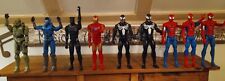 Lot Of 9 12" Action Figures  Spiderl Man Iron Man Venom Halo Blk Panther