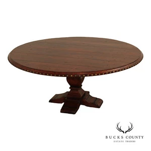 Spanish Revival Style 73" Round Dining Table - Picture 1 of 17