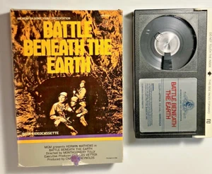 Battle Beneath the Earth 1967 Movie - Beta BetaMax VCR Tape 1984 Kerwin Mathews - Picture 1 of 5