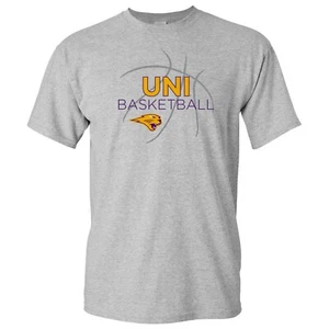 University of Northern Iowa Basketball Sketch T-Shirt - Sport Grey - Picture 1 of 7