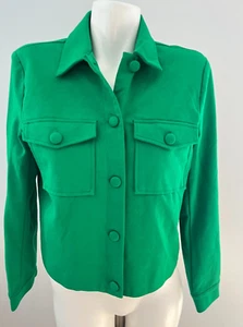 Nicole Miller Women's Small Green Blazer Knitted Jacket Short Cropped New NWT - Picture 1 of 9