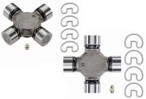 2 Premium Driveshaft Universal Joint RWD 4WD Moog Greasable Pair