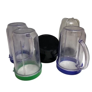 #6961 Set of 4 Magic Bullet Acrylic Mugs with Lids - Picture 1 of 6