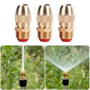 Brass Sprinkler Head Adjustable Drip Irrigation Misting Nozzle Garden Watering - Picture 1 of 12