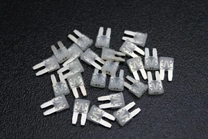 100 PK ATR 25 AMP FUSE FUSES BLADE CIRCUIT EATON BUSSMANN MICRO 2 LEG ATR25 - Picture 1 of 8