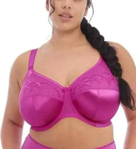 NWT ELOMI STYLE#EL4030 SIZE 40H CATE FULL CUP BANDED UNDERWIRE BRA PINK! - Picture 1 of 7