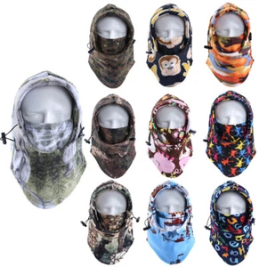 Winter Balaclava Face Cover Camo Neck Gaiter Windproof Warmer for Hunting Ski US - Picture 1 of 24