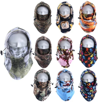 Winter Balaclava Face Cover Camo Neck Gaiter Windproof Warmer for Hunting Ski US - Image 1 of 4