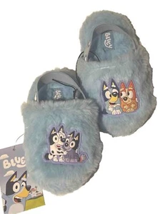 Calcetines de magdalenas de bingo azul para niños pequeños figuras de personajes pantuflas, talla 5/6 felpa suave - Imagen 1 de 10