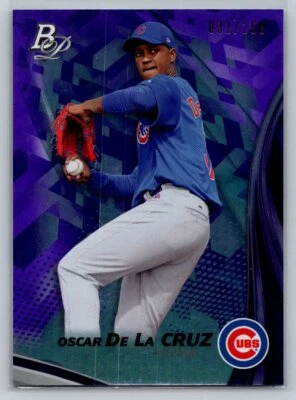 2017 Topps Platinum #TP-OD Oscar De La Cruz Purple 031/250 - Image 1 of 2