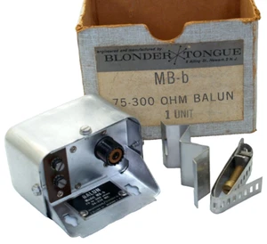 vintage blonder tongue mb-b 75-300 ohm balun NOS - Foto 1 di 5