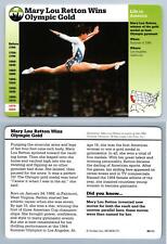 Mary Lou Retton Wins Olympic Gold #40.11 - Life - Story Of America Grolier Card