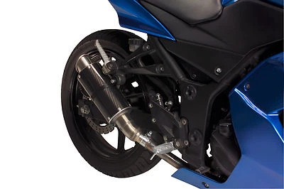 Ninja 250R MGP 2008-2014 escape de fibra de carbono deslizable 2009 2010 2011 2012 2013 Foto 1 de 3