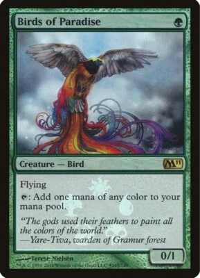 Birds of Paradise - (Buy-A-Box FOIL) x1 - M11 - MTG  - Image 1 of 2